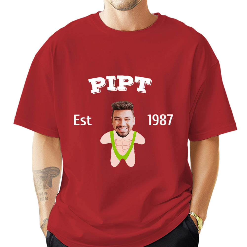 Custom Face Minime T-shirt Personalized Name and Year