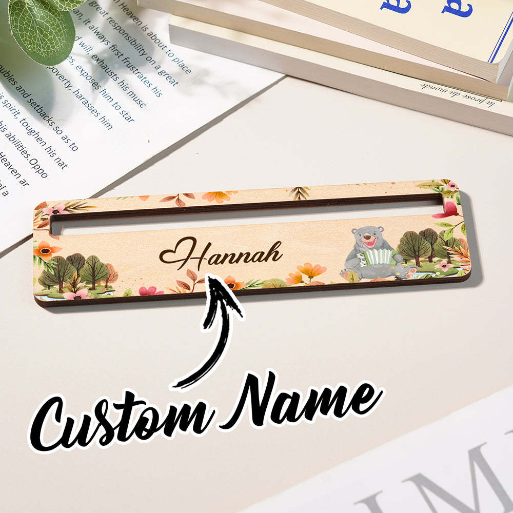 Personalized Name Reading Aid Custom Reading Aid Back To School Gift for Children - mysiliconefoodbag