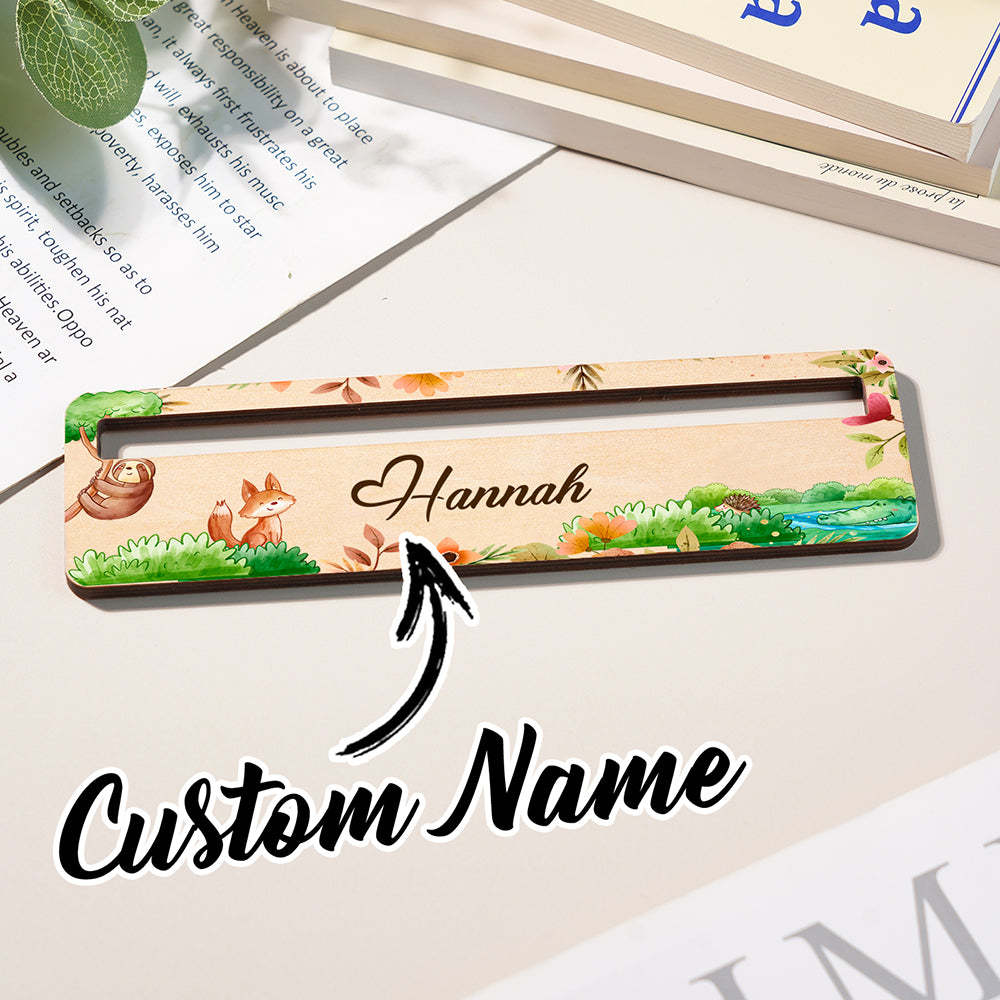 Personalized Name Reading Aid Custom Reading Aid Back To School Gift for Children - mysiliconefoodbag