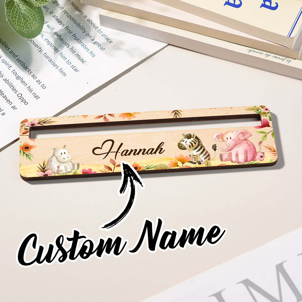 Personalized Name Reading Aid Custom Reading Aid Back To School Gift for Children - mysiliconefoodbag