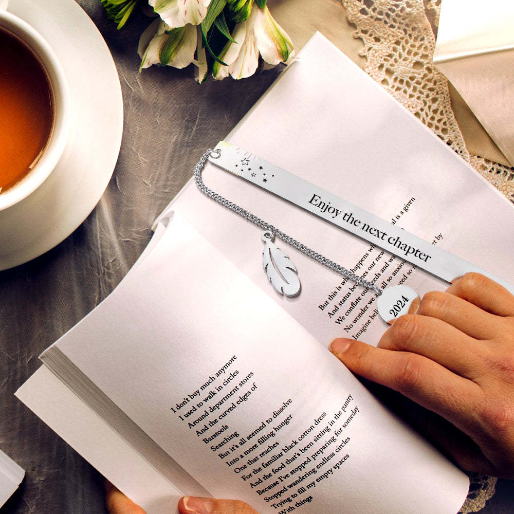 Personalized Bookmark Custom Text Bookmark Back to School Gift for Reader - mysiliconefoodbag