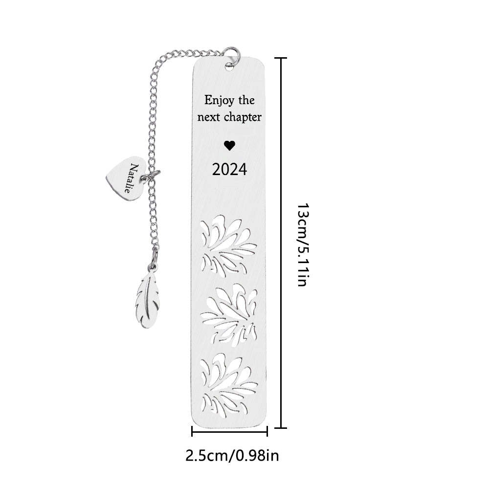 Personalized Bookmark Custom Text Bookmark Back to School Gifts for Reader - mysiliconefoodbag