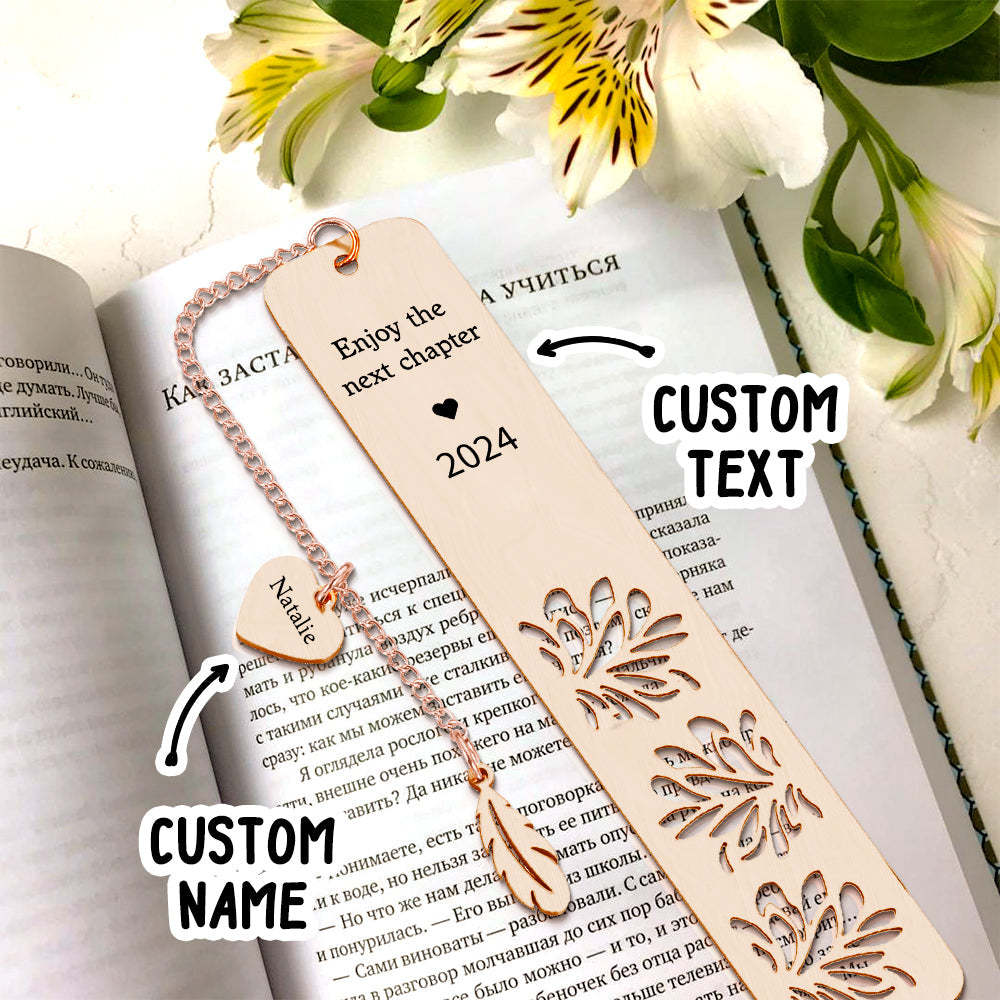 Personalized Bookmark Custom Text Bookmark Back to School Gifts for Reader - mysiliconefoodbag