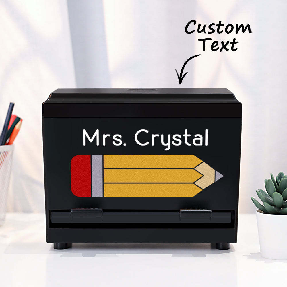 Personalized Pencil Dispenser with Name Pencil Cases Appreciation Gift for Teacher - mysiliconefoodbag
