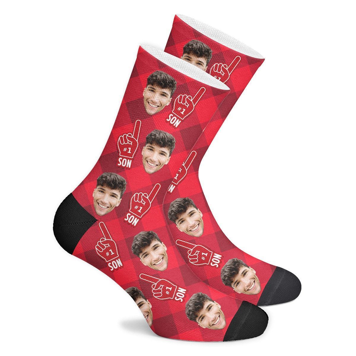 Son Socks Custom Face Socks - MyPhotoBags