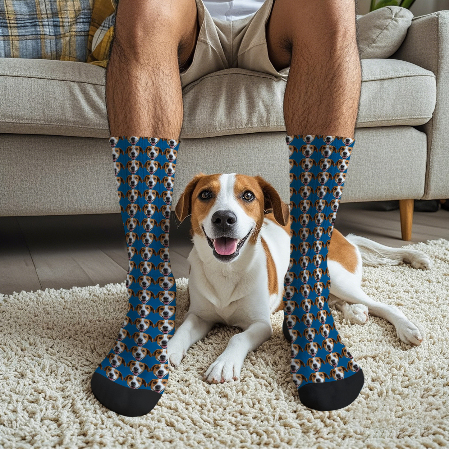 Custom Full Face Photo Printed Socks Personalized Custom Designs Best Gift Idea - mysiliconefoodbag