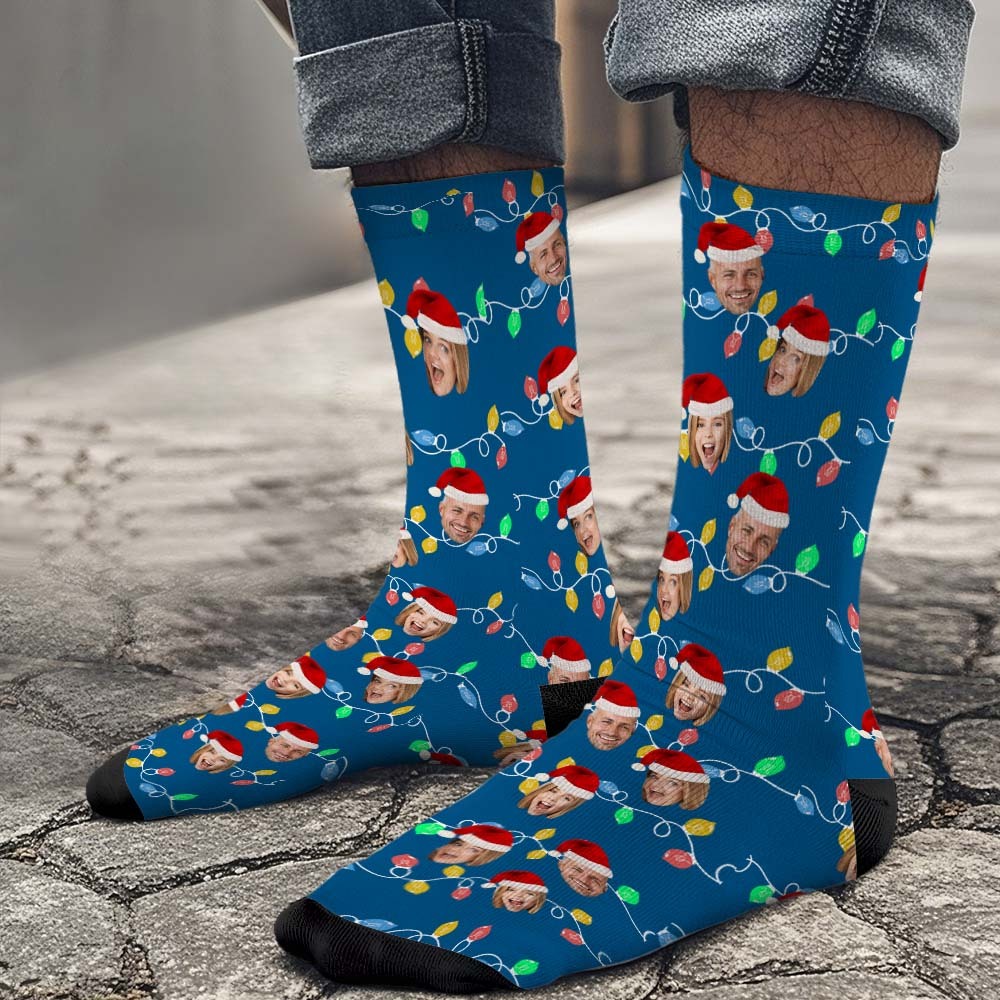 Personalized Face Socks Custom Funny Custom Designs Best Gift Idea Xmas Socks