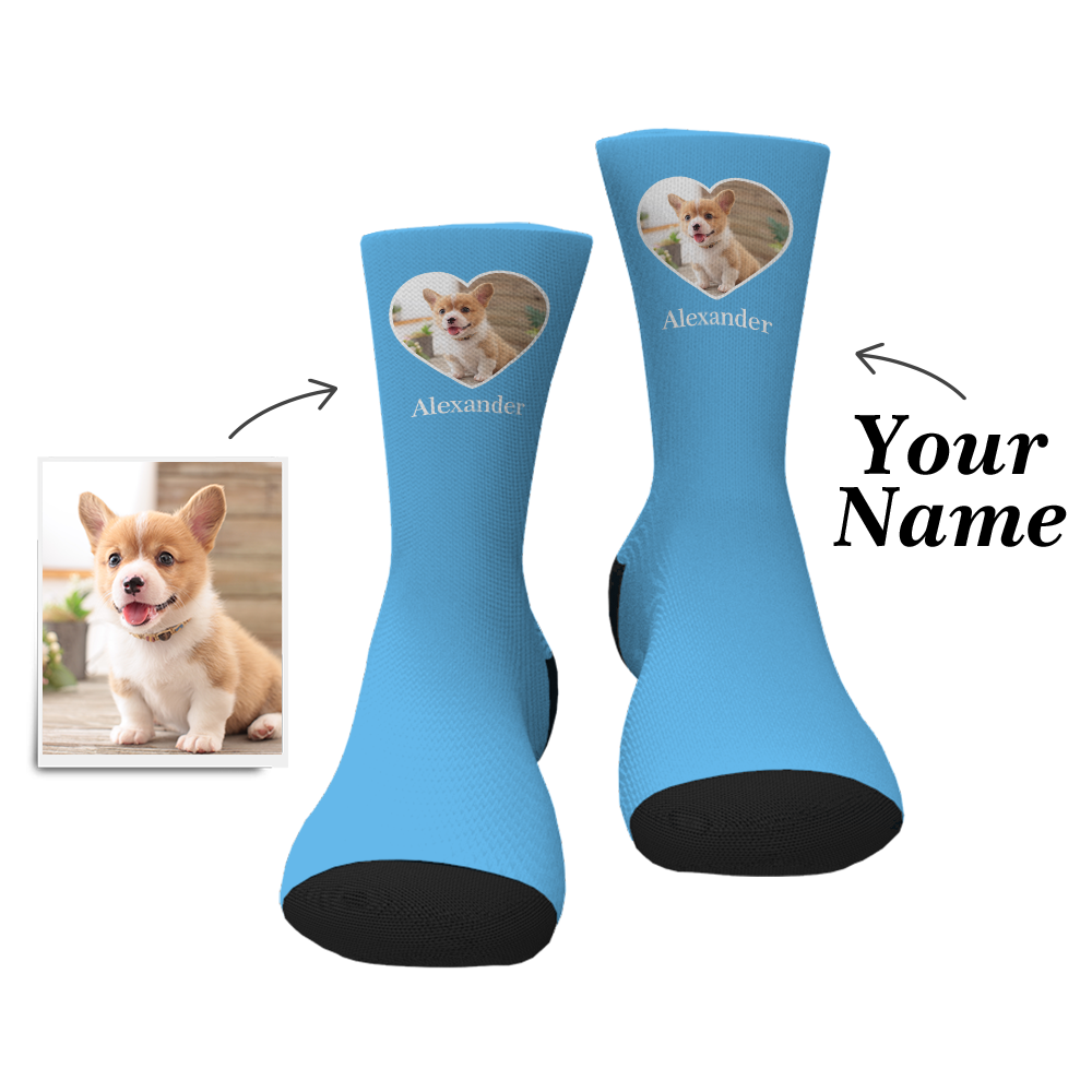 My Face Boxer - Personalized Photo And Name Socks-For Man, Woman, Kid&Multiple Colour