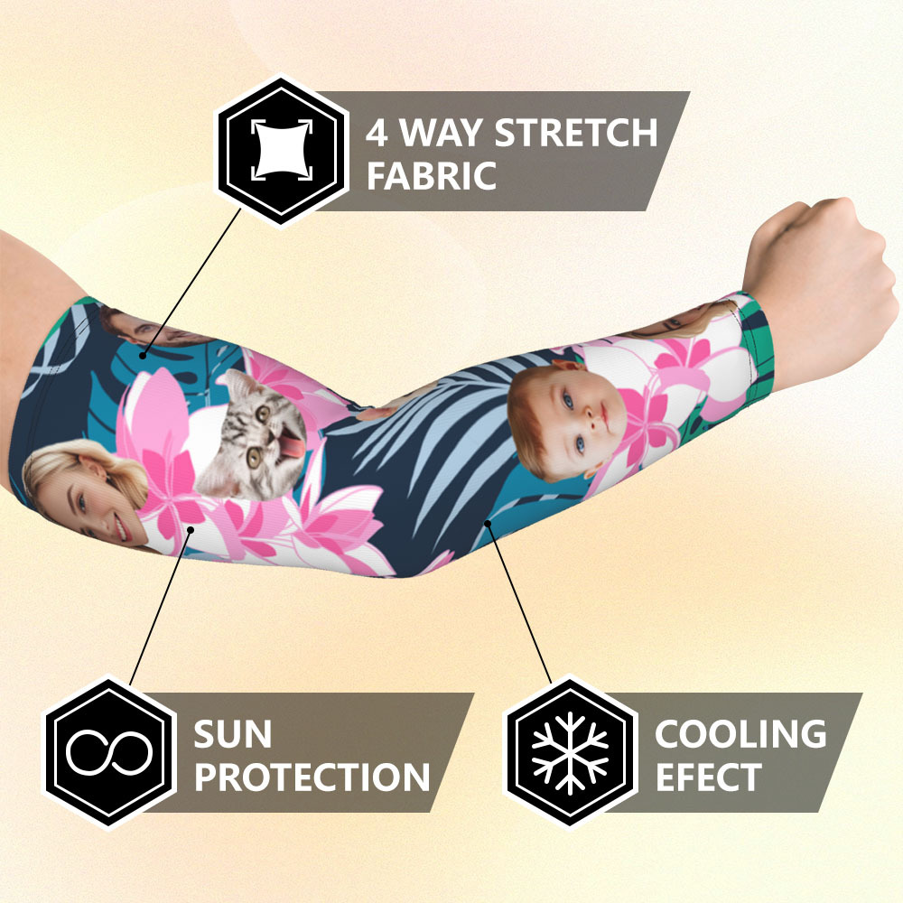 Personalized Sports Arm Sleeves With Photo