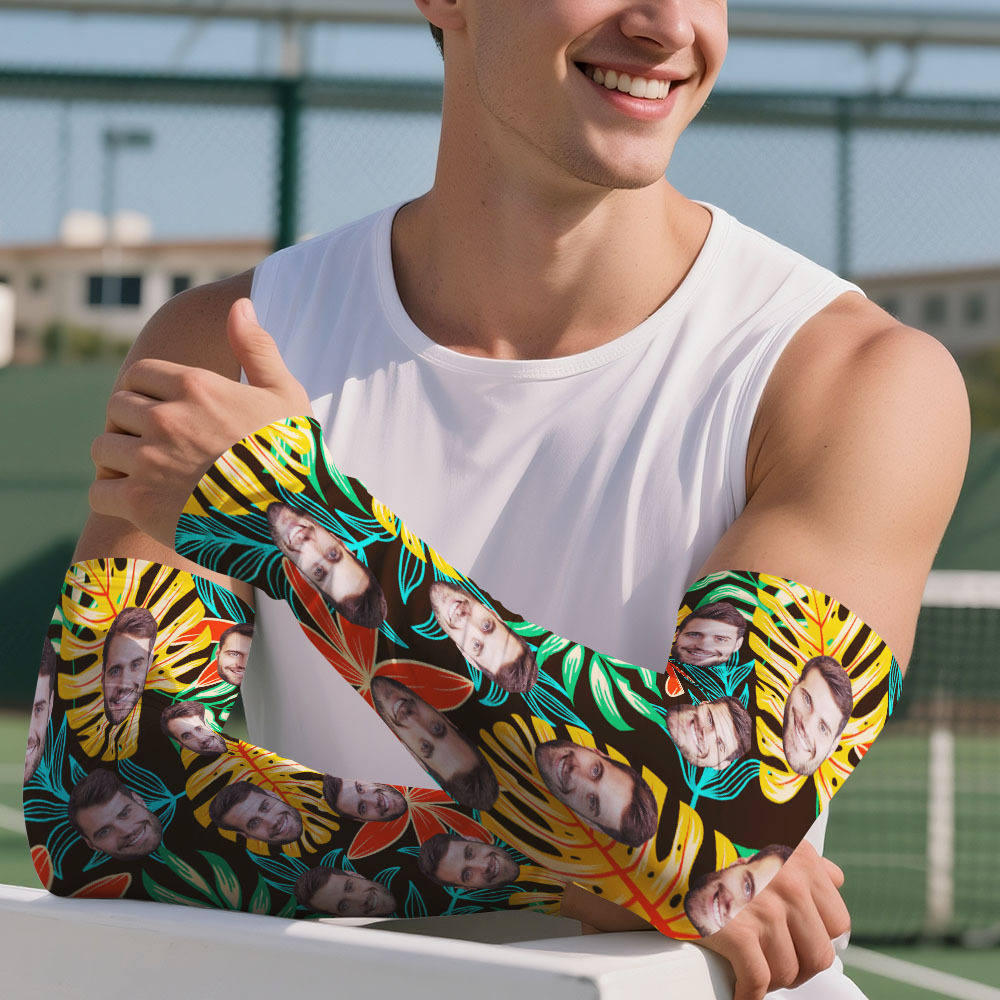 Personalized Sports Arm Sleeves With Photo