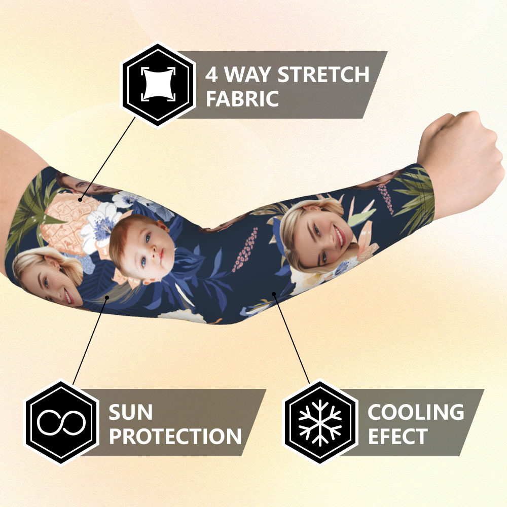 Personalized Sports Arm Sleeves With Photo
