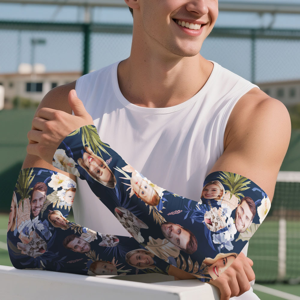 Personalized Sports Arm Sleeves With Photo