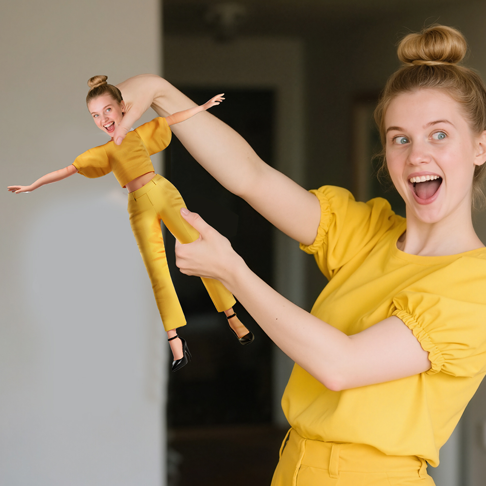 Custom Face Santa Muscle Doll Keychain Personalized Christmas Mini Figure Keychain/Doll - mysiliconefoodbag