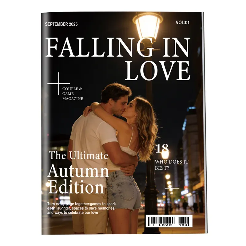 Personalized LOVE STORY Magazine for Couples on Anniversary
