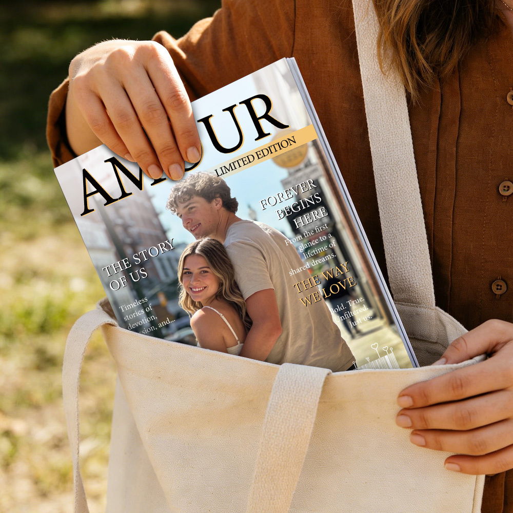Personalized AMOUR Magazine for Couples on Valentine's Day