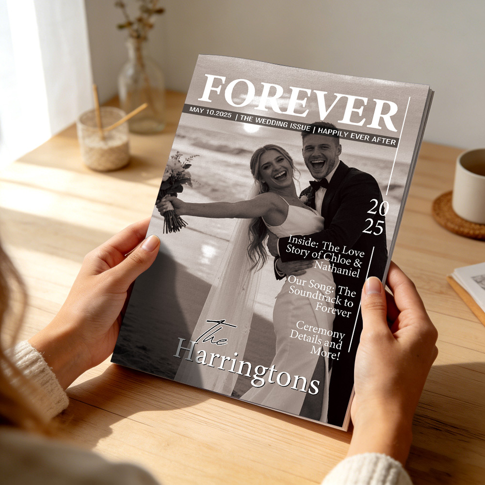Personalized Magazine for Married Couples on Wedding Anniversary