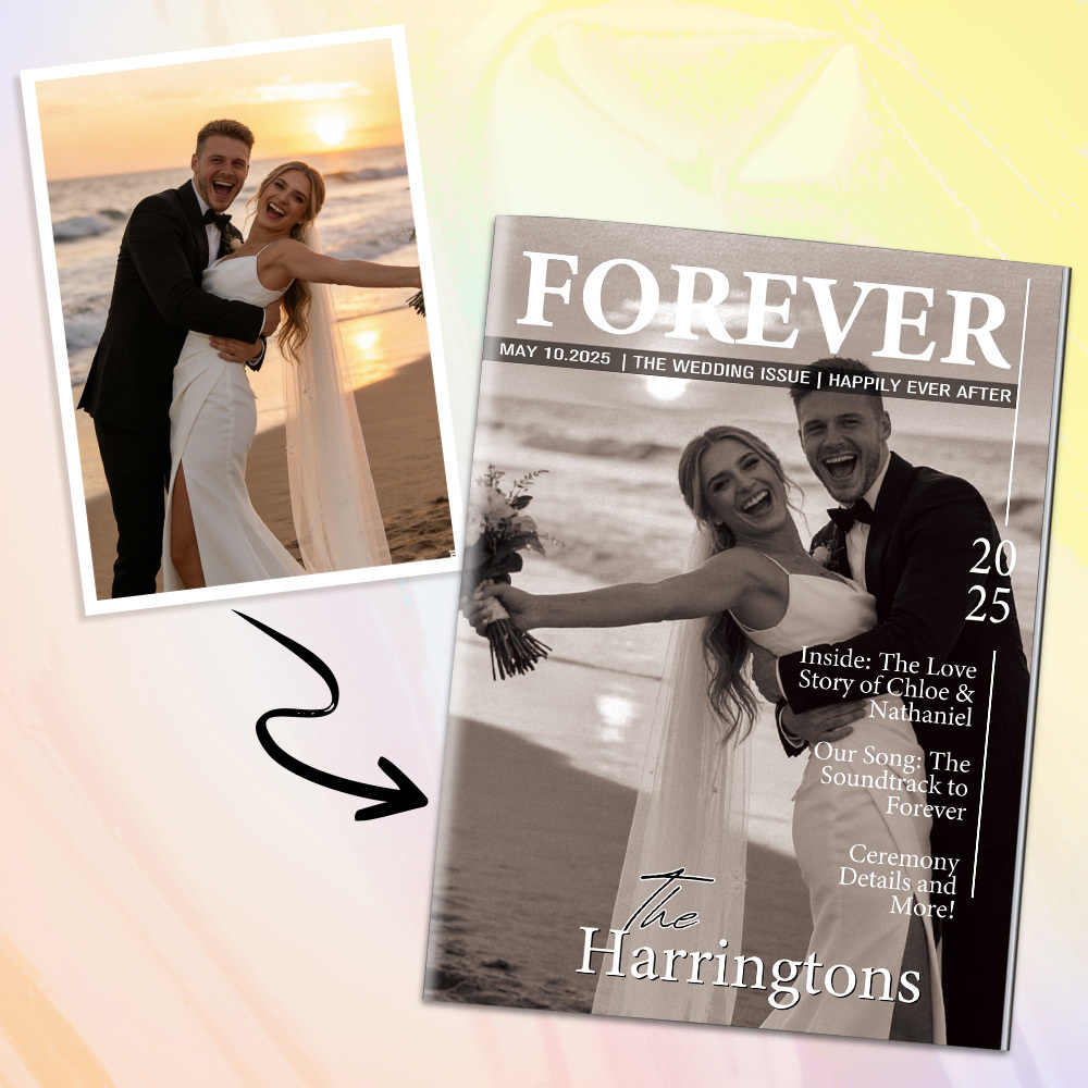 Personalized Magazine for Married Couples on Wedding Anniversary