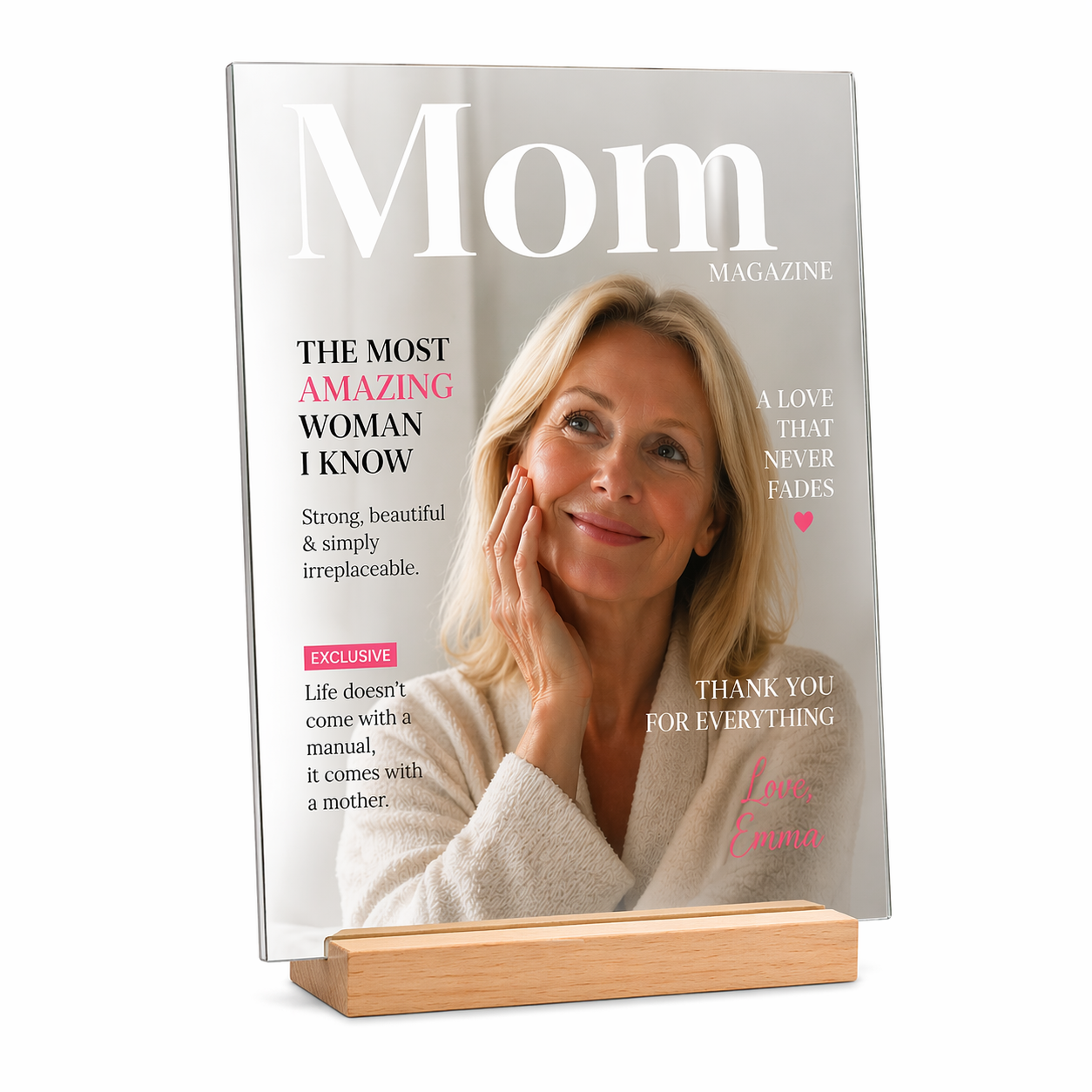 Personalized Mirror with Email Preview | Reminds Mom She’s Loved Mother's Day Gift for Mom