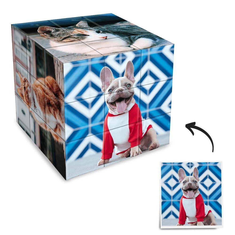 Custom Multi Photo Rubic Cube - For Pet - mysiliconefoodbag