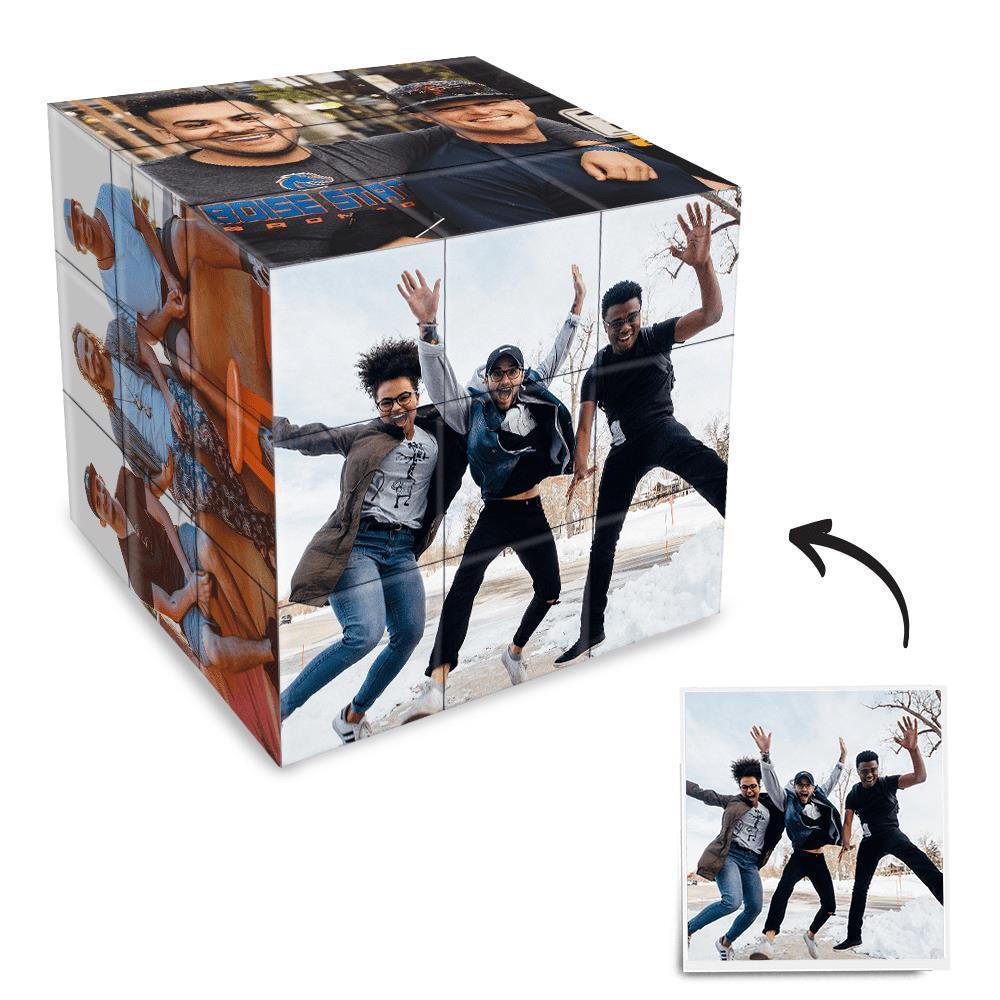 Custom Multi Photo Rubic Cube - For Friends - mysiliconefoodbag