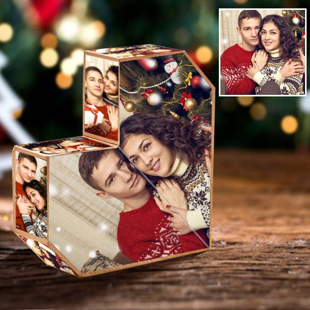Custom Infinity Photo Cube Multiphoto Rubic Cube Creative Gifts for Loved One - mysiliconefoodbag