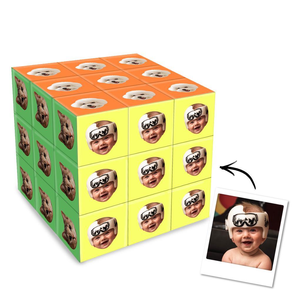 Custom Photo Face Rubic's Cube Creative Multiphoto Gifts - mysiliconefoodbag