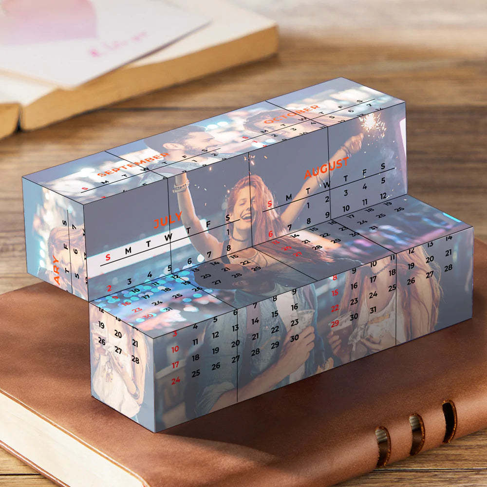 Custom Calendar Photo Rubic's Cube Personalised Infinity Photo Folding Cube Anniversary Gifts - mysiliconefoodbag