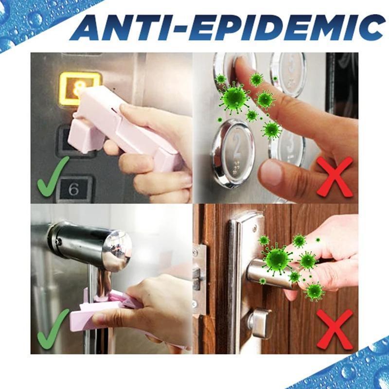 Zero Contact Helper Tool Virus Defender Elevator Press Stick Door Open Sticker Door Handle