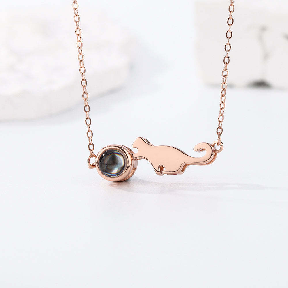 Custom Projection Necklace Little Dinosaur Photo Necklace Gift for Couples - mycustomtirecover