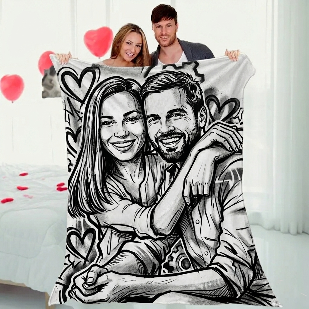 DIY Doddle Blanket Custom Dog Style with 24 Colors Markers, Color Your Own Blankets, Customizable Washable Diys Drawing Blanket Kits, You Can Color Fuzzy Velvet, Creative Diys Drawing Blankets for Pet Lovers