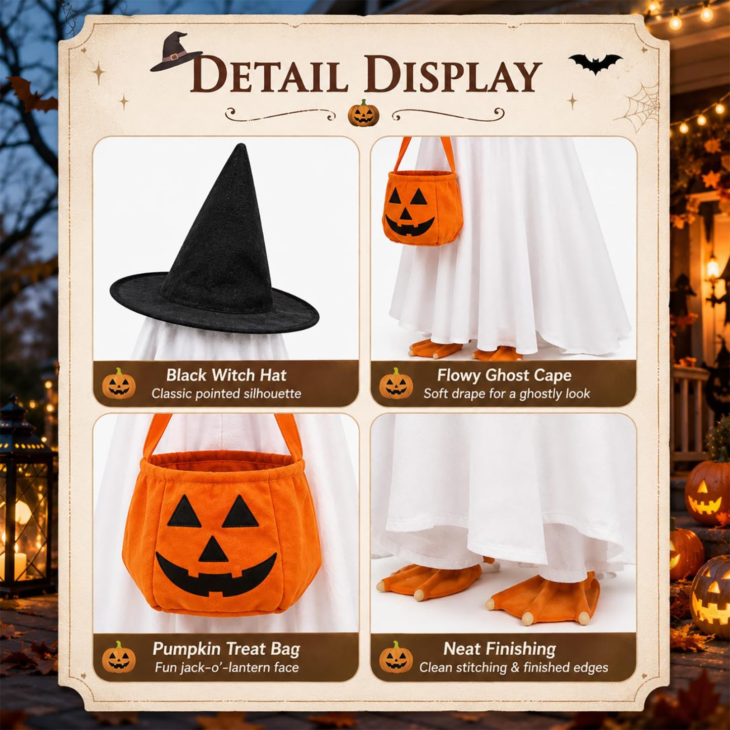 Porch Goose Outfits Goose Costume for 23" Goose Statue