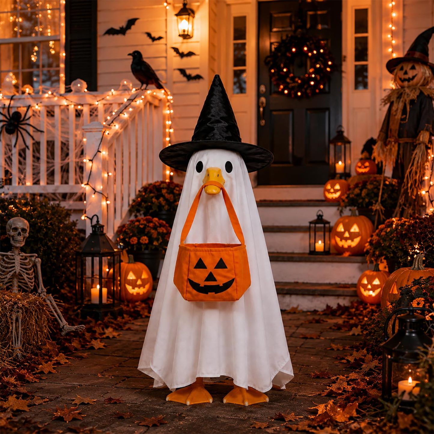 Porch Goose Outfits Goose Costume for 23" Goose Statue