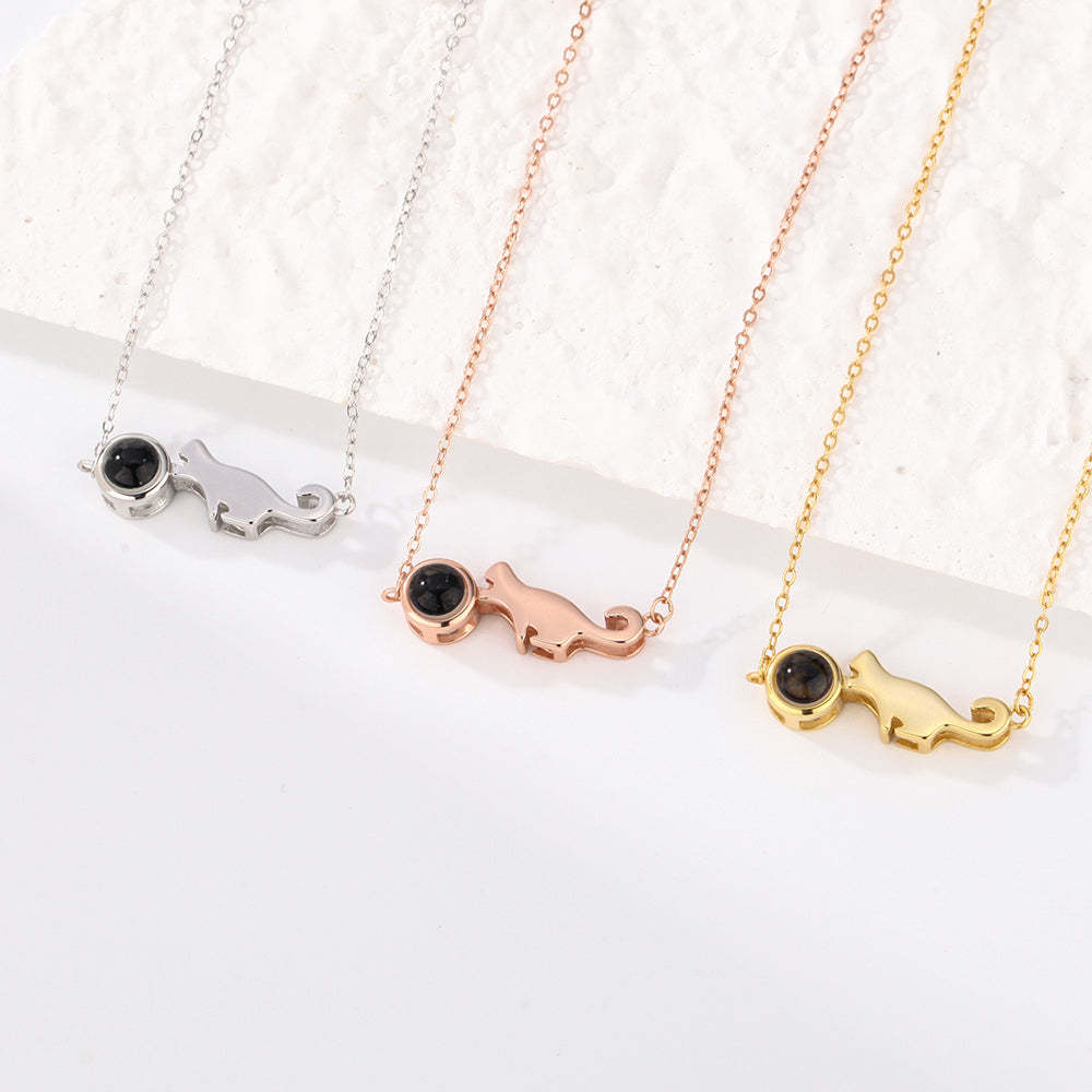 Custom Projection Necklace Little Dinosaur Photo Necklace Gift for Couples - mycustomtirecover