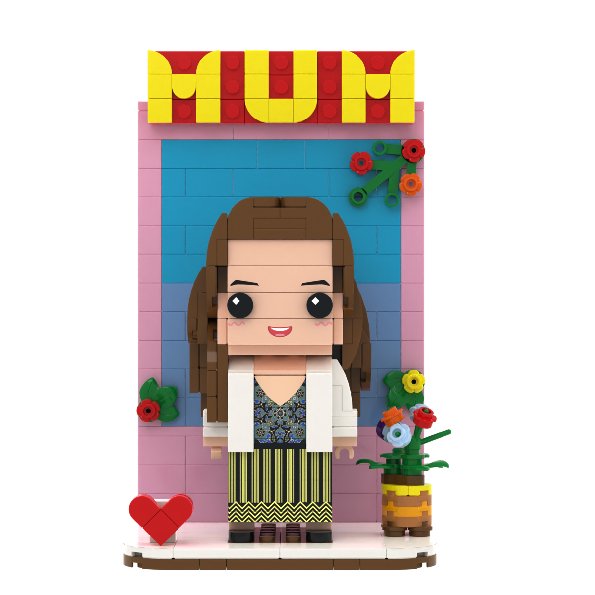 Gift For Mum Full Body Customizable 1 Person Custom Brick Figures Mother's Day