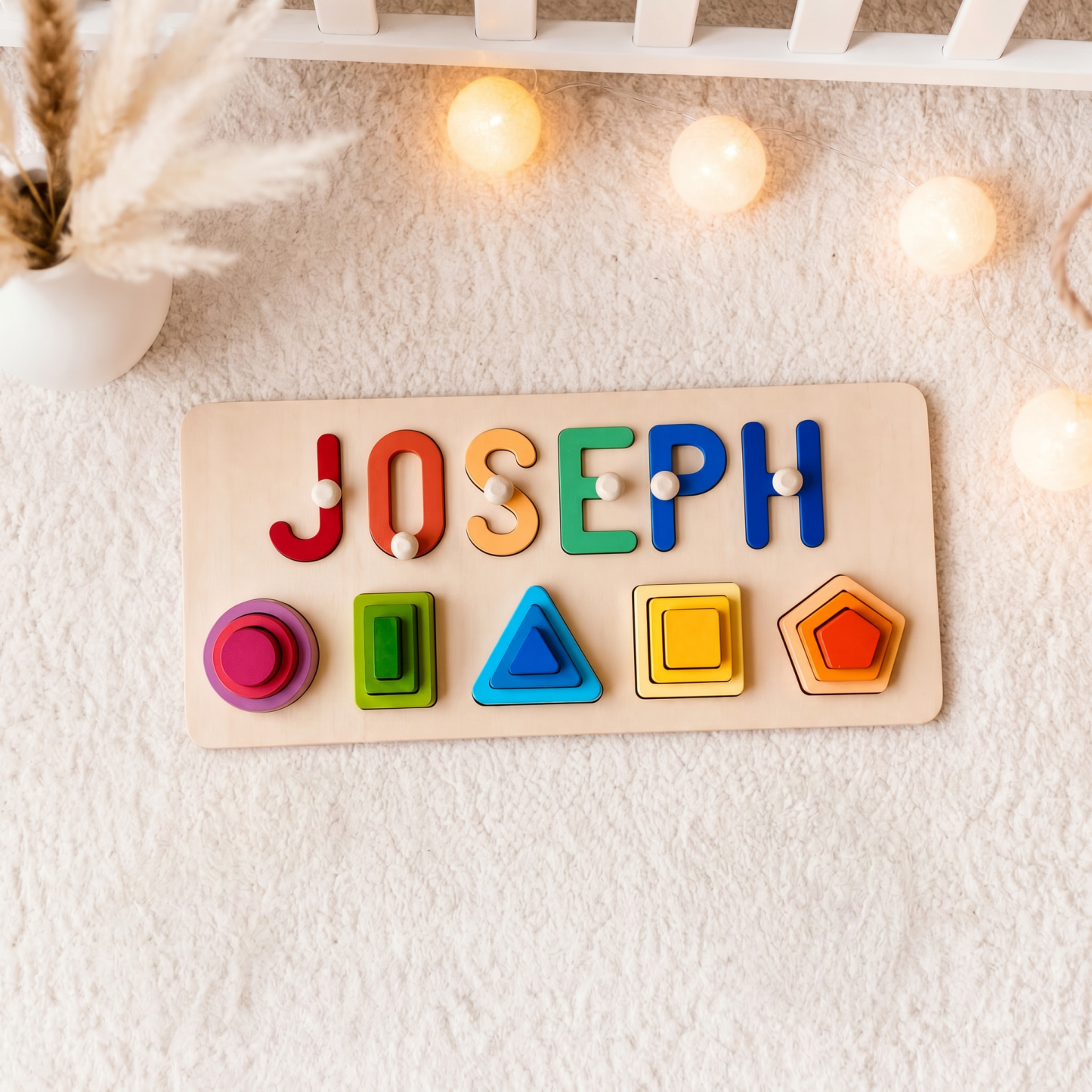 Personalized Wooden Baby Name Stacking Toy