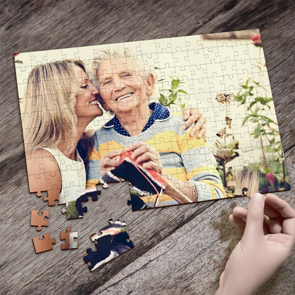 Custom Photo Jigsaw Puzzle Best Anniversary And Birthday Gifts For Lovers - mysiliconefoodbag