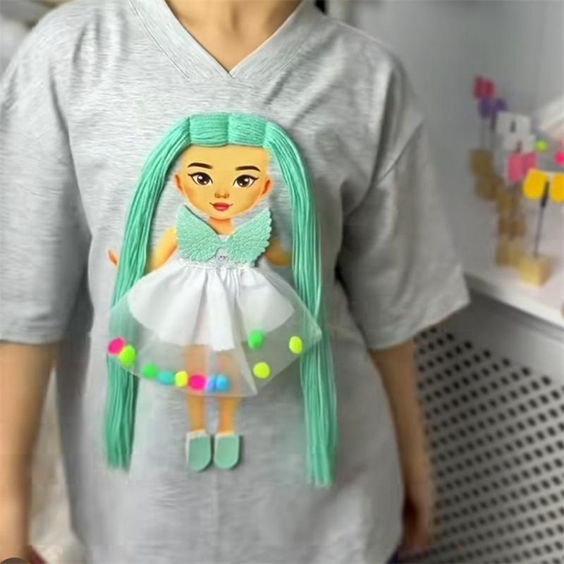 DIY Little girl's T-Shirt DIY short-sleeved for 2026 summer to inspire children's creative half-sleeved tops