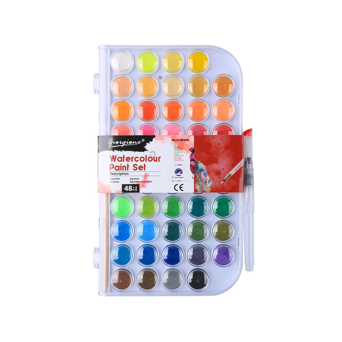 48 Colos Palette with Brush