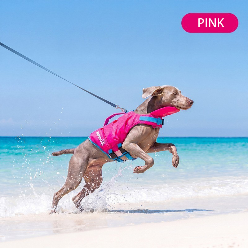 Dog Life Jacket Safety Buoyancy Swimming Vest Water Play Float Coat