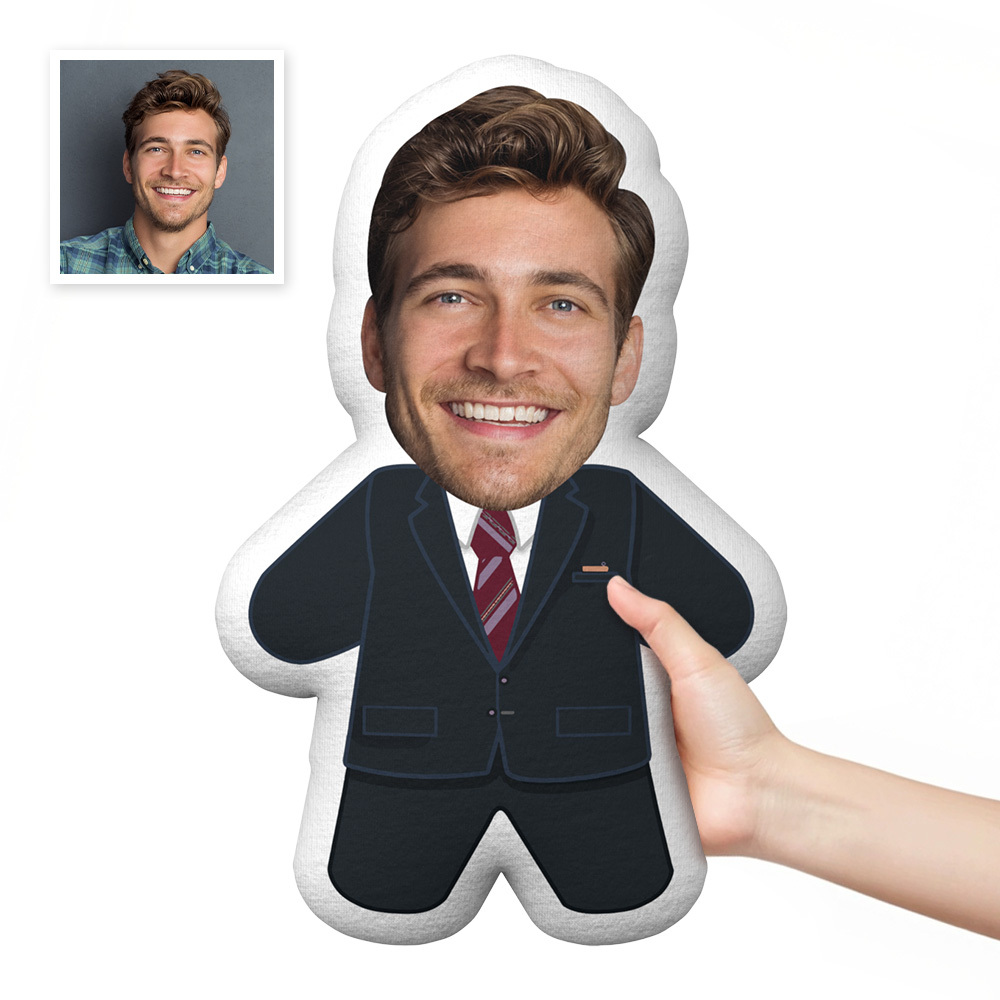 My Face Pillow Custom Face Pillow Gentleman Minime Personalised Photo Minime Pillow Gifts