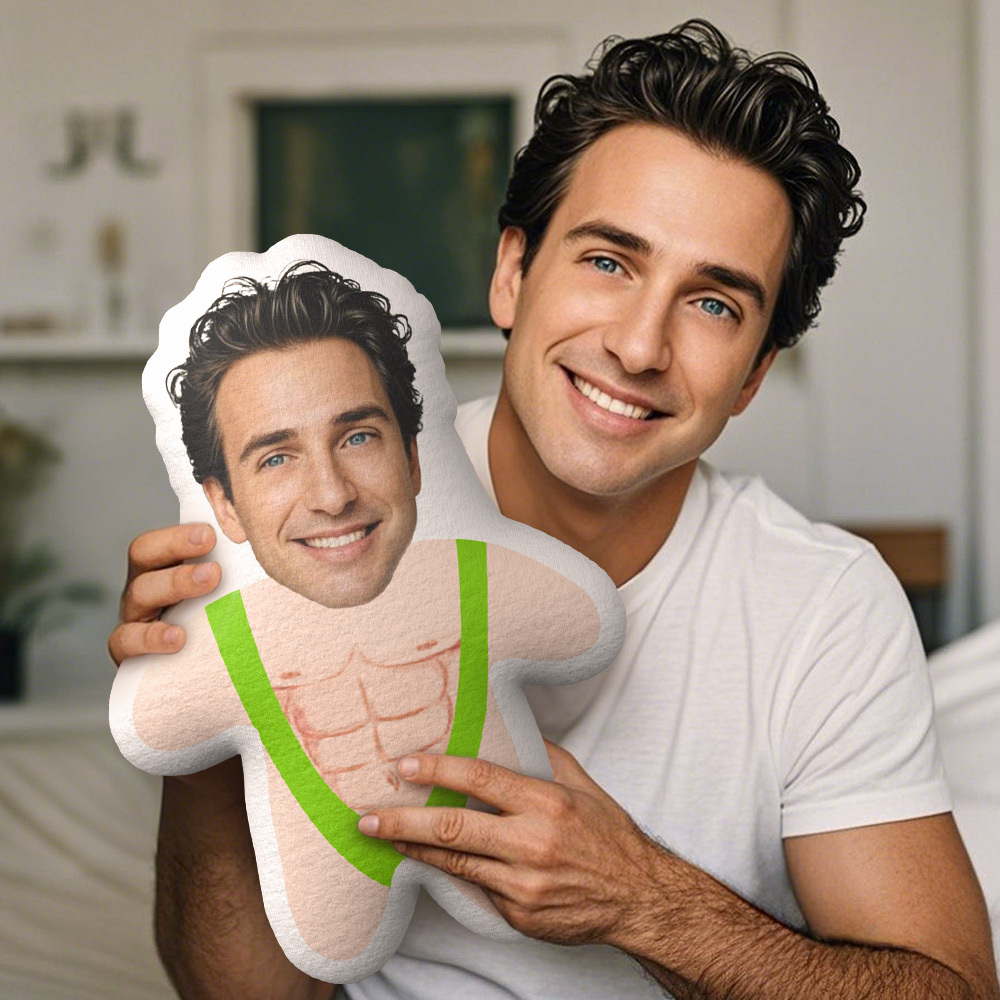 Custom Body Pillows Face Mankini Minime Throw Pillow Custom Face Gifts Personalized Photo Minime Pillow Valentine's Day Gifts