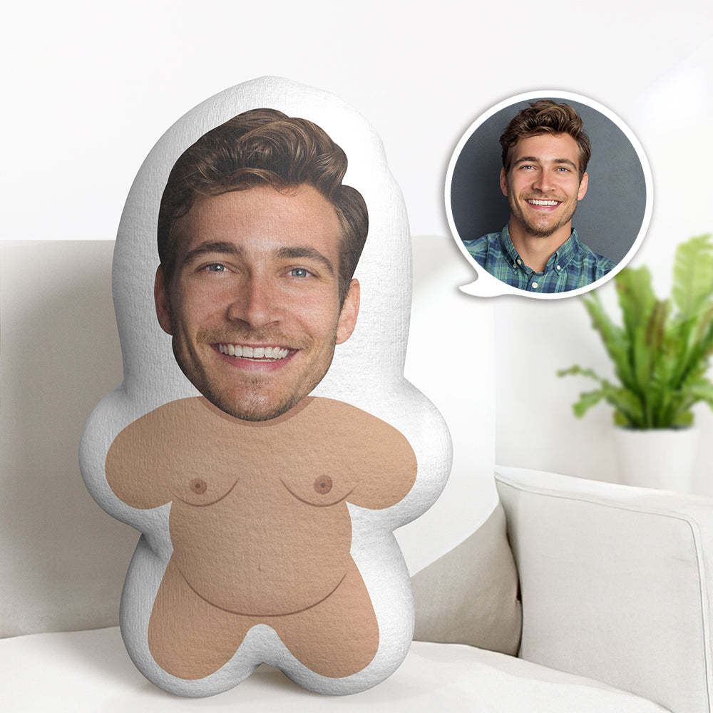 Personalized Photo Throw Pillow Custom Face Gifts Minime Pillow - mysiliconefoodbag