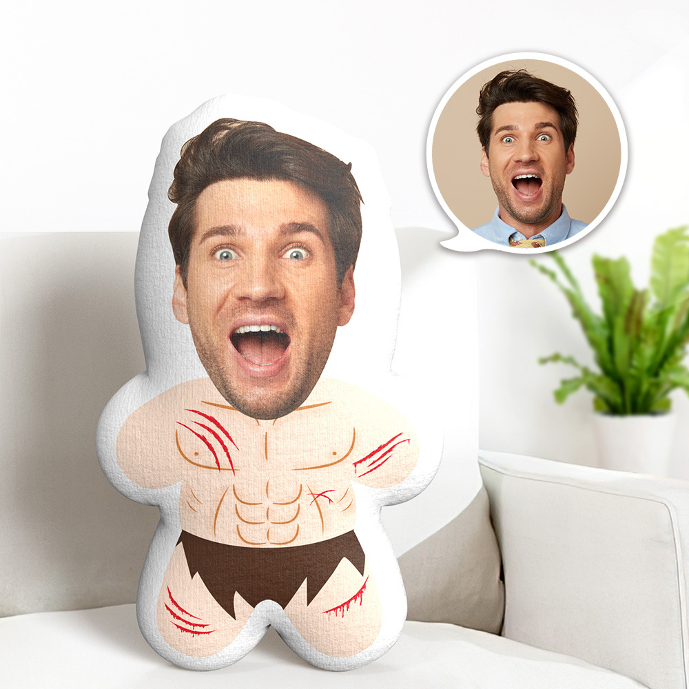 Custom Minime Throw Pillow Jungle Face Pillow Personalized Photo Minime Pillow - mysiliconefoodbag