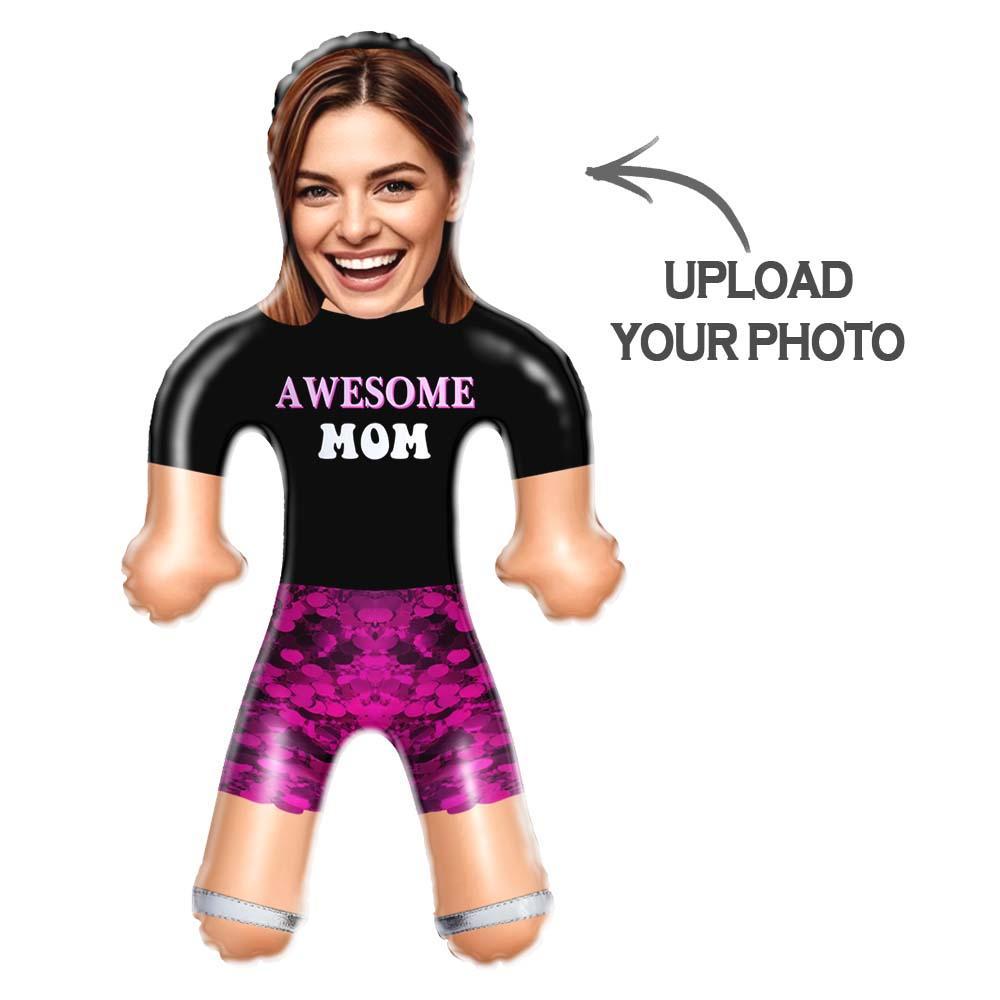 Awesome Mom Face Blow Up Doll – Pink Power Edition - mysiliconefoodbag