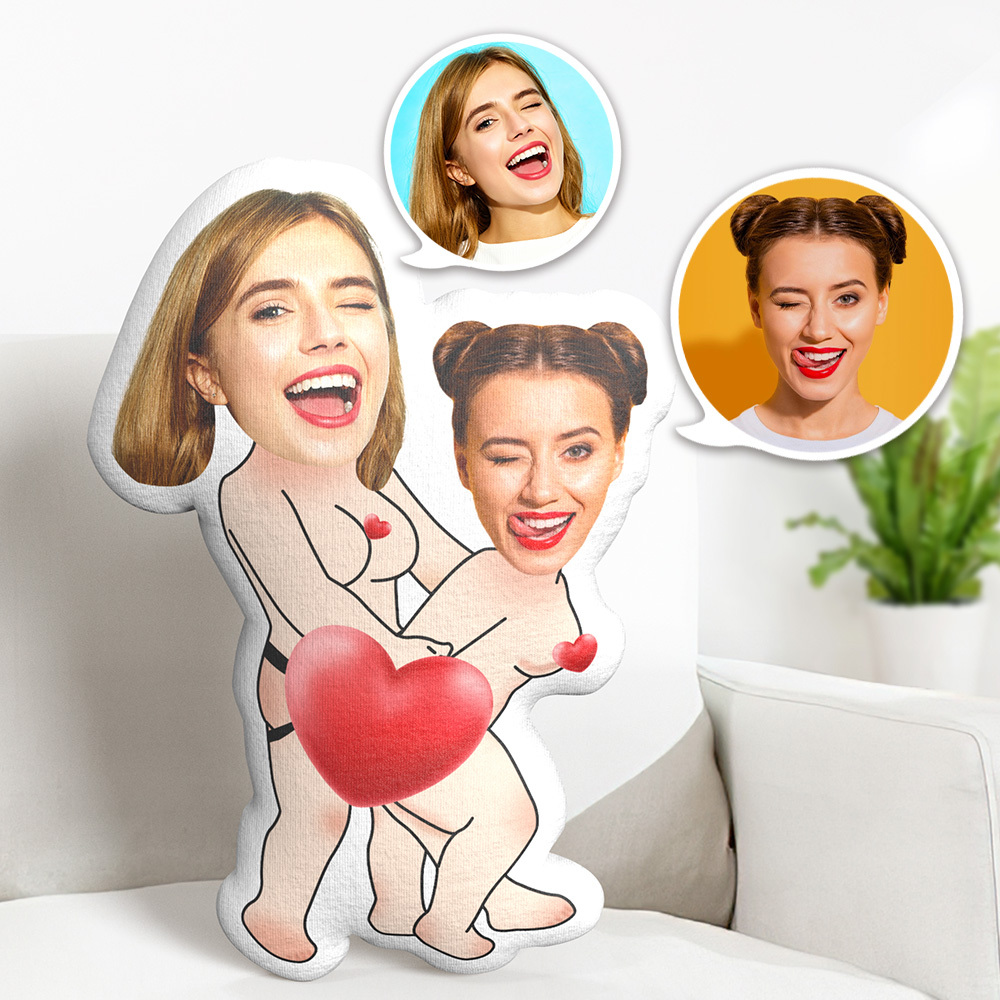 Custom Photo Face Pillow Lgbt Love is Love Sexy Love Face Pillow Face Picture Pillow Dolls and Toys Face Body Pillow Personalized Doll - mysiliconefoodbag