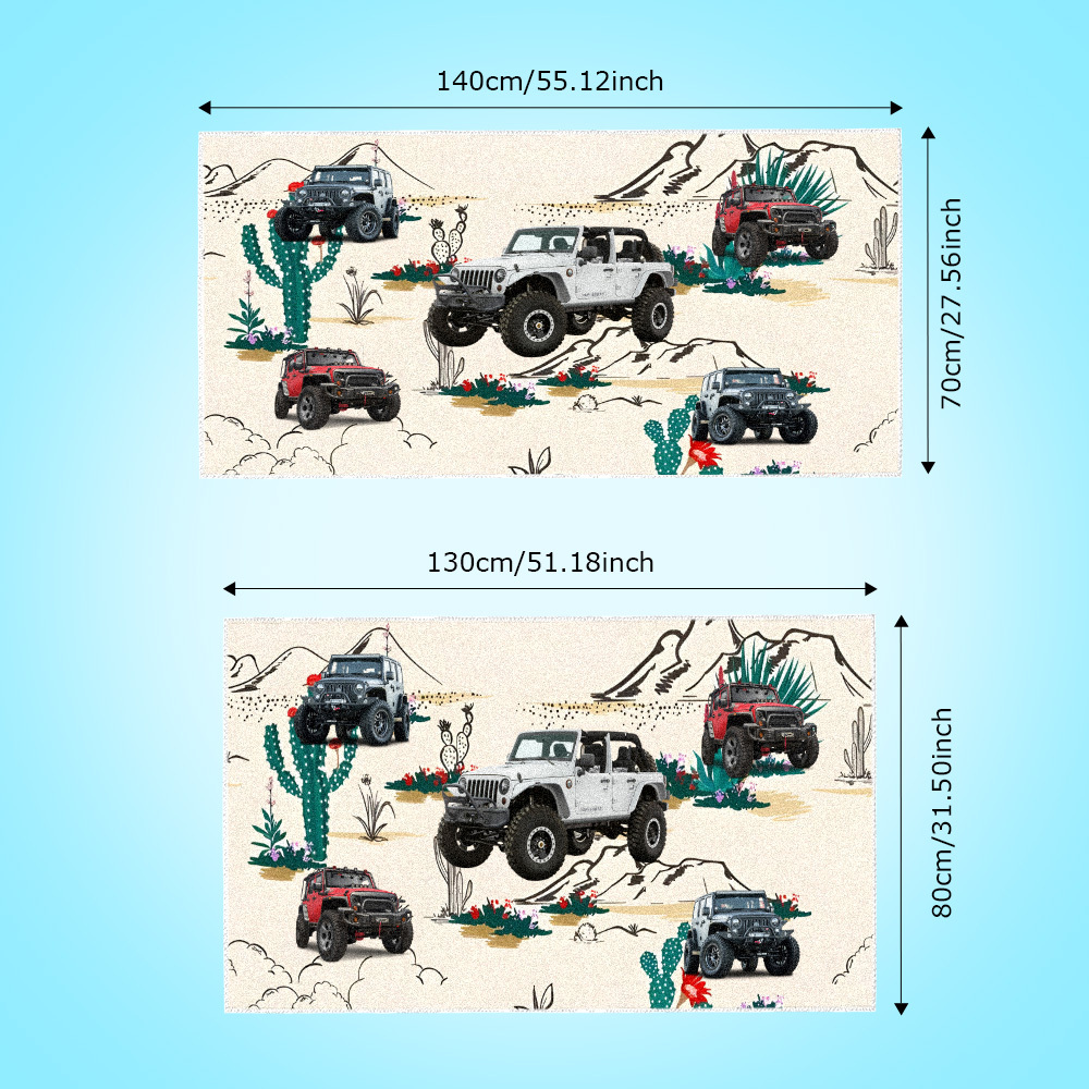 Custom Photo Car Beach Towel - MyFaceTshirt