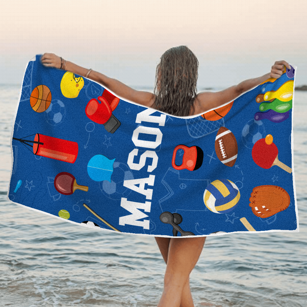 Personalized Lovely Kid Towel for Summer & Beach - MyFaceTshirt