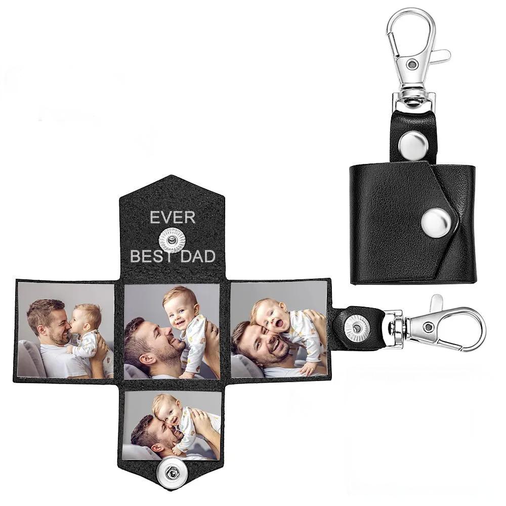 Custom Photo Engraved Keychain Creative Envelope Gifts