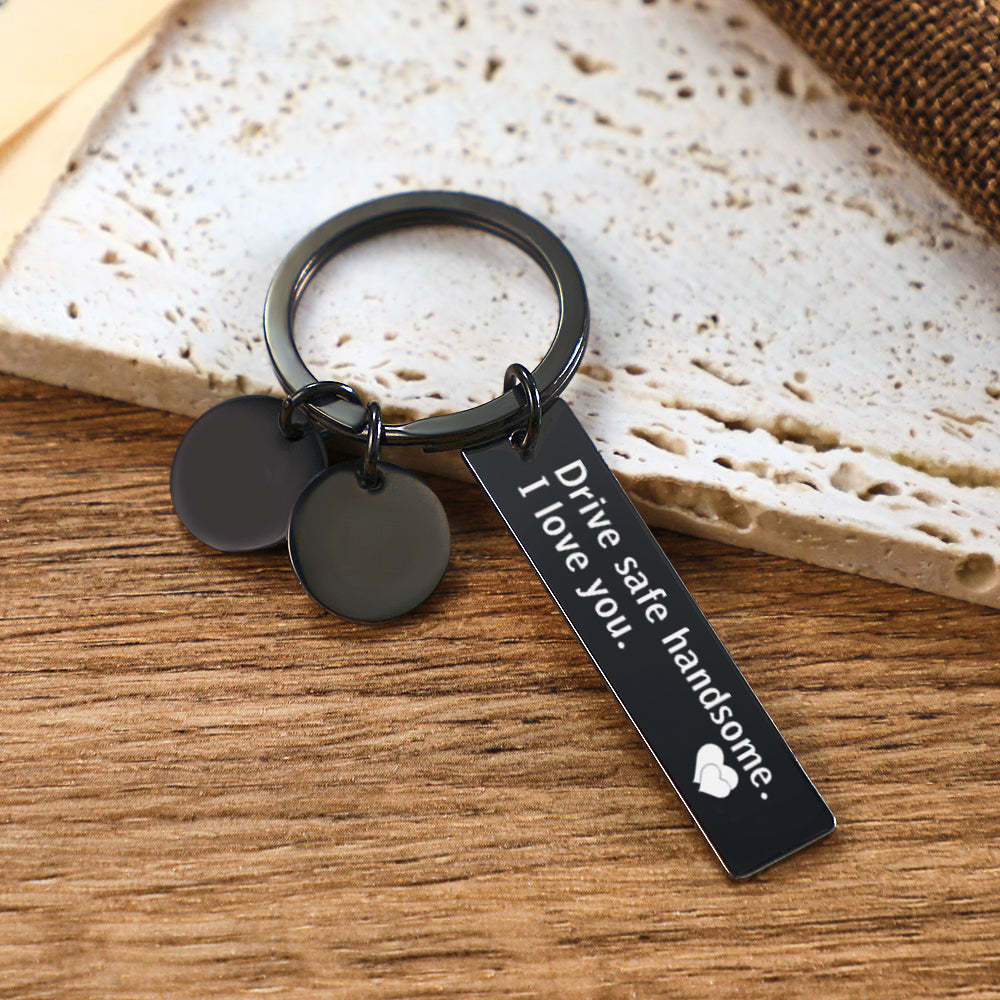 Scannable Spotify Code Keychain With Engraved Circle Pendant Drive Safe Keychain Custom Music Song Keychain Gift - mycustomtirecover