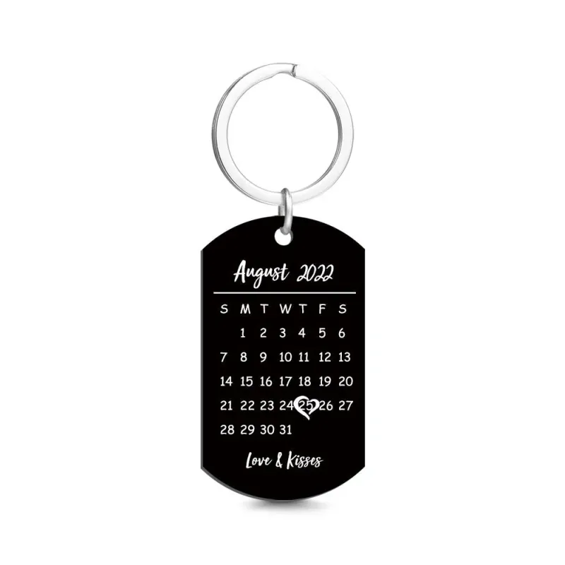 Custom Keychain Photo Calendar Keychain Tag Keychain Gift For Newly Married Couples Key Chains